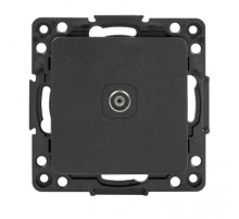 Стокгольм Механизм Розетки TV 1-местной 75Ом 5-862МГц черной PROxima  EZA00-027-10  EKF