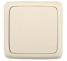 Выключатель открытой установки, одноклавишный, с изолирующей пластиной, цвет слоновая кость  ВА16-113-01  HEGEL