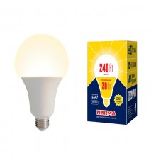 Лампа светодиодная LED-A95-30W/3000K/E27/FR/NR LED мощная 30 ватт А95 матовая Е27 серия Norma 3000K  UL-00005604  Volpe