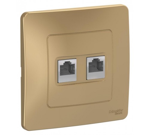Blanca Титан С/У Розетка 2-ая КОМП/ТЛФ, RJ45+RJ11  BLNIS045114  SE