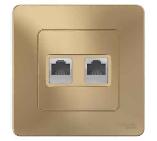 Blanca Титан С/У Розетка 2-ая КОМП/ТЛФ, RJ45+RJ11  BLNIS045114  SE