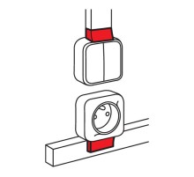 Адаптер для монтажа серии Quteo - для мини-каналов Metra - 40x16  638157  Legrand