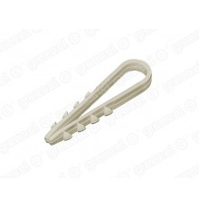 Дюбель-хомут для наружного монтажа провода 11-18мм, цвет-БЕЛЫЙ (100/1000/6000шт)  GE50111-01  GREENEL