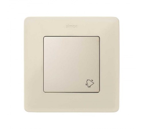 Simon 82 Клавиша с пиктограммой  "звонок"  для одноклавишного выключателя, S82, S82N, S82 Detail, слоновая ко  82017-31  Simon