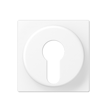 Накладка на выключатель замочного механизма; термопласт; белый матовый  A528PLWWM  Jung
