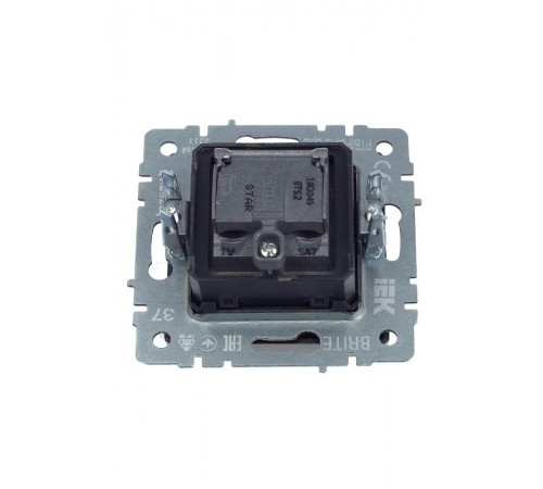 BRITE Розетка двойная TV+SAT РТВ/РСп12-БрШ шампань   BR-AF20-O-K37  IEK