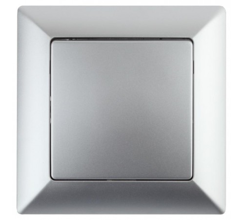 4-101-03 Intro Выключатель, 10А-250В, СУ, Solo, алюминий  Б0043265  Intro