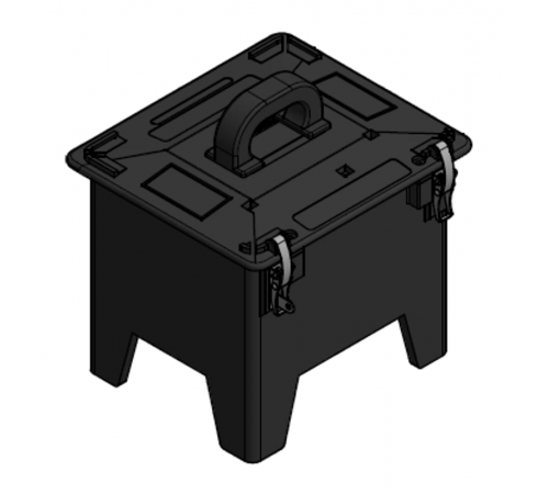 Корпус из твердой резины 250х210мм I 6583-Bals I Bals