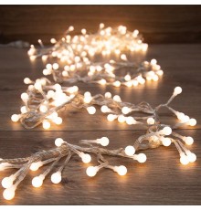 Гирлянда "Мишура LED"  3 м  прозрачный ПВХ, 288 диодов, цвет ТЕПЛЫЙ БЕЛЫЙ  303-606  NEON-NIGHT