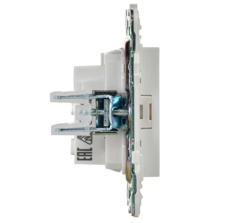 SKANDY Розетка без заземления без защитных шторок 10А SK-R02W арктический белый  SK-R10-10-K01  IEK