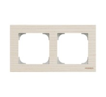 Рамка 2-постовая, серия SKY, цвет дерево белый ясень2CLA857200A2001 ABB