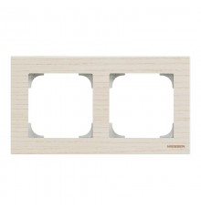 Рамка 2-постовая, серия SKY, цвет дерево белый ясень2CLA857200A2001 ABB