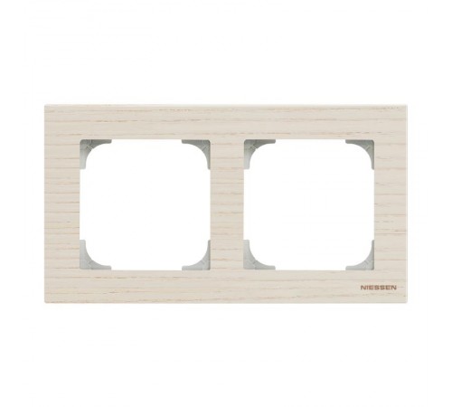 Рамка 2-постовая, серия SKY, цвет дерево белый ясень2CLA857200A2001 ABB