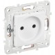 SKANDY Розетка без заземления без защитных шторок 10А SK-R02W арктический белый  SK-R10-10-K01  IEK