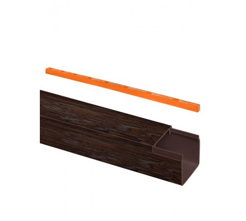 Кабель-канал 25х25 (4 шт по 2 м) "ЭКО" 3D венге (розн.упак.)  SQ0402-3406  TDM