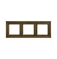 Рамка 3-поста; термопласт; антик; Eco Deco  EPD483AT  Jung