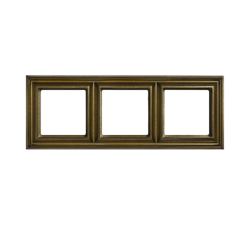 Рамка 3-поста; термопласт; антик; Eco Deco  EPD483AT  Jung