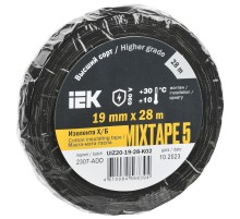 Изолента Х/Б MIXTAPE 5 19мм 28м   UIZ20-19-28-K02  IEK