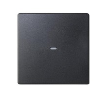 Simon 82 Клавиша для выключателя одноклавишного с подсветкой, S82, S82N, S82 Detail, графит  8200011-038  Simon