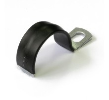 Скоба металлическая однолапковая с полимерным покрытием СМО-П d25-26 мм (100 шт/уп)  PR08.6010  Промрукав