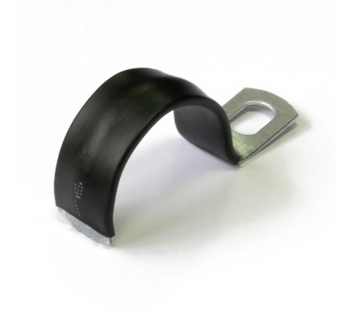 Скоба металлическая однолапковая с полимерным покрытием СМО-П d25-26 мм (100 шт/уп)  PR08.6010  Промрукав