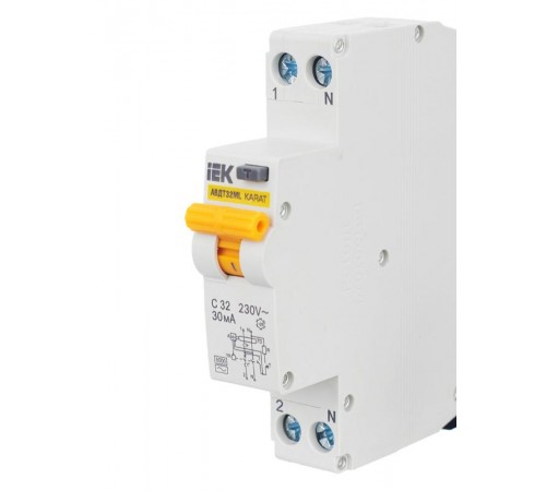Выключатель автоматический дифференциального тока АВДТ32МL С32 30мА KARAT  MVD12-1-032-C-030  IEK