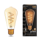 Лампа светодиодная Black LED Filament ST64 Flexible E27 6W Golden 360lm 2400К  157802006  Gauss