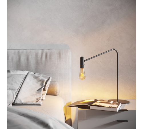 Лампа светодиодная Black LED Filament ST64 Flexible E27 6W Golden 360lm 2400К  157802006  Gauss