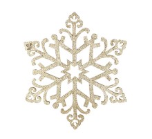 Елочная фигура "Снежинка "Снегурочка", 81 см, цвет золотой  502-379  NEON-NIGHT