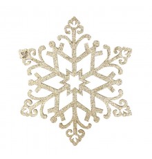 Елочная фигура "Снежинка "Снегурочка", 81 см, цвет золотой  502-379  NEON-NIGHT