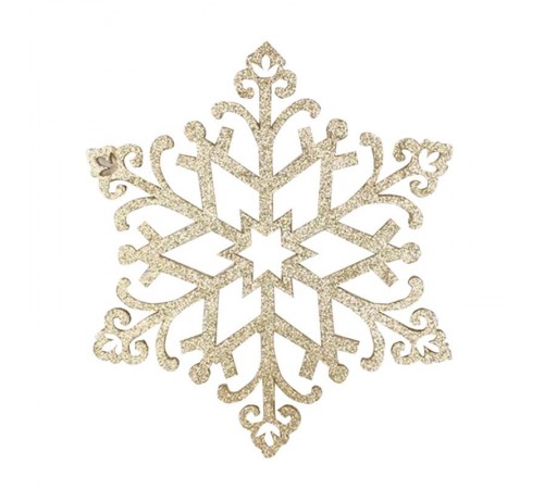 Елочная фигура "Снежинка "Снегурочка", 81 см, цвет золотой  502-379  NEON-NIGHT