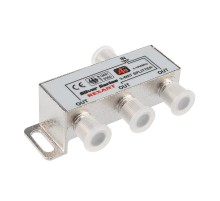 ДЕЛИТЕЛЬ  ТВ  x 3 + 4шт. F   "BOX"  5-1000 МГц  "Silver"   05-6102  REXANT