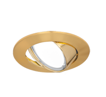 Светильник точечный встраиваемый под лампу Metal CA007 Круг. Золото, Gu5.3  CA007  Gauss