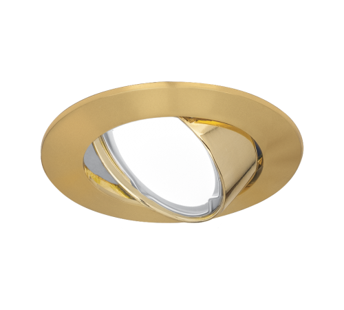 Светильник точечный встраиваемый под лампу Metal CA007 Круг. Золото, Gu5.3  CA007  Gauss