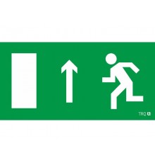 Пиктограмма (наклейка) ПЭУ 093 Выход прямо левосторонний (130х260) URAN/ANTARES  2502001730  Световые Технологии