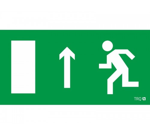 Пиктограмма (наклейка) ПЭУ 093 Выход прямо левосторонний (210х105)   2502001700  Световые Технологии