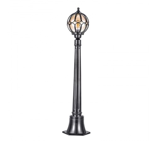 Светильник декоративный уличный PL3806 60W 230V E27 220*220*1050мм черный (столбик)  06347  Feron