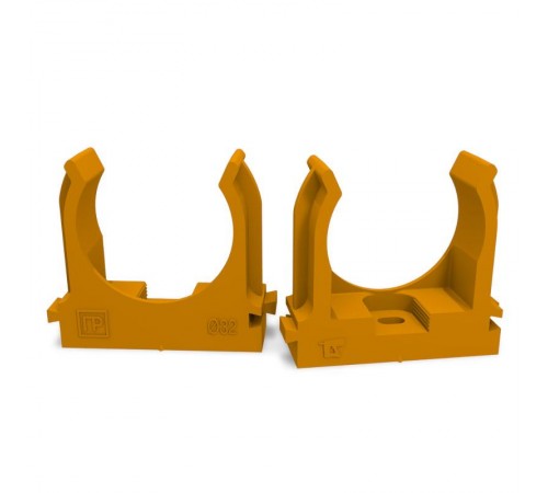 Крепеж-клипса для труб для монтажного пистолета оранжевая д32 (25шт/500шт уп/кор)  PR13.0154  Промрукав