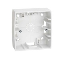 Simon 82 Монтажная коробка для накладного монтажа, 1 пост, 89х89х27мм, S82, S82N, белый  82750-30  Simon
