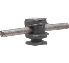 Держатель проводника круглого 6-8 мм серый, высота 16 мм, пластик91002Ezetek