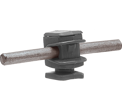 Держатель проводника круглого 6-8 мм серый, высота 16 мм, пластик91002Ezetek