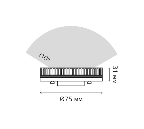 Лампа светодиодная Smart Light 6W 530lm 2700-6500К GX53 изм.цвет.темп.+диммирование LED 1/10/100  1400112  Gauss