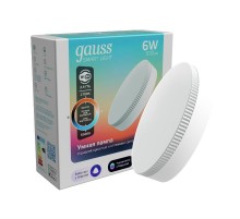 Лампа светодиодная Smart Light 6W 530lm 2700-6500К GX53 изм.цвет.темп.+диммирование LED 1/10/100  1400112  Gauss