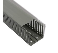 Кабель-канал перфорированный самоклеящийся 60х60 серый (паз 5мм, зуб 7мм с отв.)  28-5017  REXANT