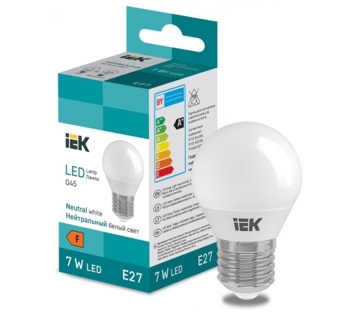 Лампа светодиодная Globe G45 600lm 4000K E27  LL-I-G45-7-230-40-E27  IEK