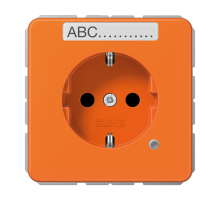 SCHUKO-розетка с полем для надписи и индикатором CD1520BFNAKOO Jung