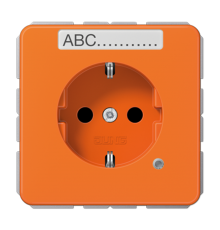 SCHUKO-розетка с полем для надписи и индикатором CD1520BFNAKOO Jung