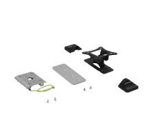 TV кронштейн экрана 25-66 см из стали (для универсальных колонн), нагрузка 15 кг, цвет черный  653181  Legrand