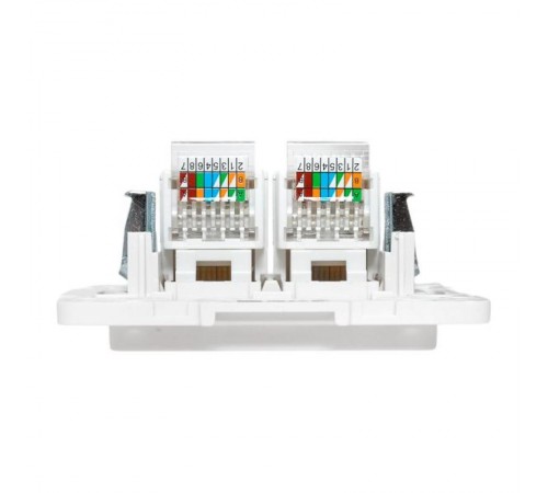 Стокгольм Механизм розетки RJ-45 2-местной белый EYK02-035-10EKF