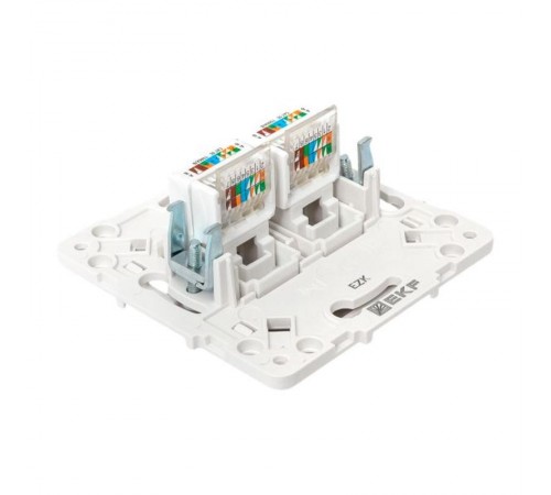 Стокгольм Механизм розетки RJ-45 2-местной белый EYK02-035-10EKF